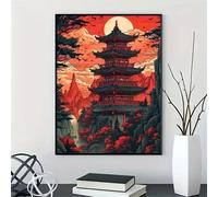 Puzzle 500 pièces, Pagode Classique Puzzles pour Adultes Jeu éducatif Défi Jouet, Jeu d'adresse pour Toute la Famille Puzzle pour Adultes