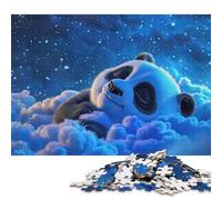 Puzzle 500 pièces Panda endormi pour Adultes, Puzzles en Bois pour Adultes, Jouets éducatifs, 500 pièces (52 x 38 cm)