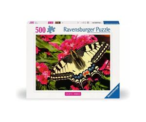 Puzzle 500 pièces Papillon et Fleurs - Un Voyage Coloré au Coeur de la Nature