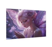 Puzzle 500 Pièces Papillon Puzzle Adultes Elfe Motif avec avec Boîte Cadeau, DIY Wooden Puzzl Enjoy Activités de défi Familial pour Tableau Decoration Murale, Cadeau Homme/Femme 52 x 38 cm -462Y