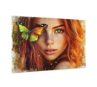Puzzle 500 Pièces Papillon Puzzle Adultes Fille Motif avec Avec Boîte Cadeau, DIY Wooden Puzzl Enjoy Activités de défi Familial pour Tableau Decoration Murale, Cadeau Homme/Femme 52 x 38 cm -467Y