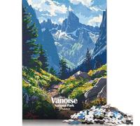 Puzzle 500 pièces Parc National de la Vanoise Paysage France Puzzles en Bois adaptés aux Adultes et aux Plus de 18 Ans Puzzle Casse-tête 500 pièces (52x38cm)
