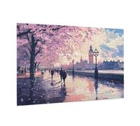 Puzzle 500 Pièces Paris Puzzle Adultes Paysage Motif avec avec Boîte Cadeau, DIY Wooden Puzzl Enjoy Activités de défi Familial pour Tableau Decoration Murale, Cadeau Homme/Femme 52 x 38 cm -1135Y