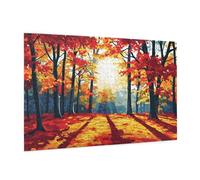 Puzzle 500 Pièces Paysage Puzzle Adultes Arbre Motif avec avec Boîte Cadeau, DIY Wooden Puzzl Enjoy Activités de défi Familial pour Tableau Decoration Murale, Cadeau Homme/Femme 52 x 38 cm -734Y