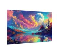 Puzzle 500 Pièces Paysage Puzzle Adultes Le Ciel Motif avec avec Boîte Cadeau, DIY Wooden Puzzl Enjoy Activités de défi Familial pour Tableau Decoration Murale, Cadeau Homme/Femme 52 x 38 cm -309Y
