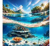 Puzzle 500 pièces,Paysages sous-Marins Puzzle Adulte,Divertissement créatif,Puzzles Classiques pour Adultes et Enfants à partir de 14 Ans,Décoration Murale Artistique