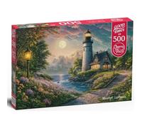 Puzzle 500 pièces : Phare au clair de lune