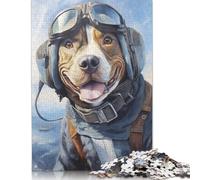 Puzzle 500 pièces Pitbull Pilote Puzzle Garçons et Filles Puzzle Puzzle Jeu Éducatif Jouets Décoration Familiale 500 pièces (52x38cm)