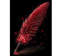 Puzzle 500 Pieces Plume Rouge, Jeu éducatif Défi Jouets Stimule Concentration et Imagination, Puzzle Adulte 500 Pièces 52 x 38 cm