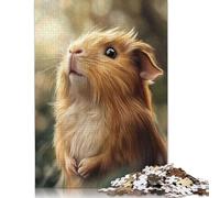 Puzzle 500 pièces, Portrait de Cochon d'Inde, pour Adultes, Puzzle en Bois, Cadeau de Noël, 500 pièces (52 x 38 cm)