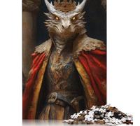 Puzzle 500 pièces Portrait du Roi Dragon pour Adultes, Jeu éducatif, décoration familiale, 500 pièces (52 x 38 cm)