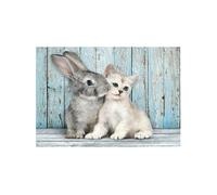 Clementoni Puzzle - Cat and Bunny 500 Pièces - Puzzle pour Adultes 14-99 Ans, Fabriqué en Italie, 35539