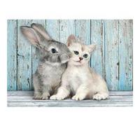 Clementoni Compact 500 pièces – Cat and Bunny