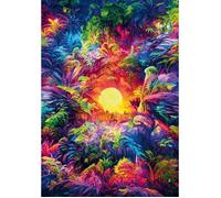 Puzzle 500 pièces + poster : Colorboom - Jungle Psychédélique