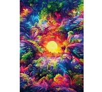 Puzzle 500 pièces + poster : Colorboom - Jungle Psychédélique Clementoni G