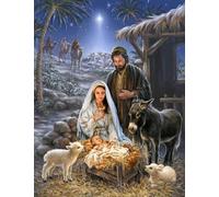 Puzzle 500 pièces Poster Naissance de Jésus Puzzle en Papier pour Adultes Jeu éducatif Jouet de décompression Familial Qp146Ws 52x38CM