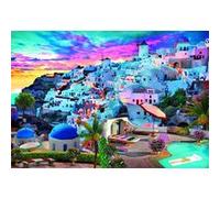 Puzzle 500 pièces + poster : Vue de Grèce Clementoni G