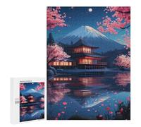 Puzzle 500 pièces pour adolescents Epic Scenic Reflection Puzzle pour adultes Jeu pratique Décoration de la maison Anniversaire et Noël 500 pièces