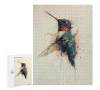 Puzzle 500 pièces pour adolescents Hummingbird Peinture Charm Puzzle Jeu familial Assemblage de motifs Cadeaux uniques pour anniversaire et Noël 500 pièces