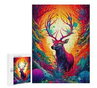 Puzzle 500 pièces pour adolescents Magical Deer Forest -1 puzzle adulte jeu de pensée analyse et logique 500 pièces