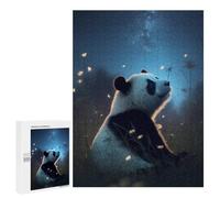 Puzzle 500 pièces pour adolescents Panda Galaxy Animal Puzzles pour adolescents DIY Jouets Décoration murale Favorise l'entraînement cérébral 500 pièces