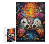 Puzzle 500 pièces pour adolescents Puzzle de jeu vidéo floral pour adultes Jeu de réflexion Analyse et logique 500 pièces