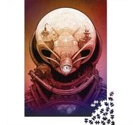 Puzzle 500 pièces pour Adultes Alien Cyclope, Puzzle carré créatif pour Adultes, Puzzles en Bois, décoration d'intérieur, Puzzles 500 pièces (52 x 38 cm)