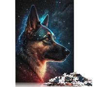 Puzzle 500 pièces pour Adultes, Art Galactique, Berger Allemand, Jouets de décompression, Puzzles pour la Maison, Jeu de Puzzle, Cadeaux intéressants, 500 pièces (52 x 38 cm)