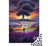 Puzzle 500 pièces pour Adultes - Champs de Lavande en Provence, France3 Puzzle - Puzzles 500 pièces pour Adultes - Fabriqué avec du Bois de Haute qualité 500 pièces (52 x 38 cm)