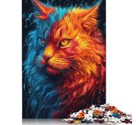 Puzzle 500 pièces pour Adultes Cosmic Dream Cat Puzzle Toy Game Puzzles en Bois Challenge Toy Activités familiales 500 pièces (52 x 38 cm)
