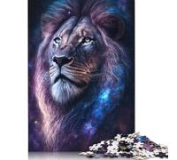 Puzzle 500 pièces pour Adultes Cosmic Lion Jigsaw Puzzle Toy Game Puzzles en Bois Challenge Toy Activités familiales 500 pièces (52 x 38 cm)