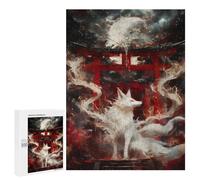 Puzzle 500 pièces pour adultes Kitsune Spirit Gate Jeu de réflexion pour adultes - Cadeau d'anniversaire - Entraînement du cerveau 500 pièces