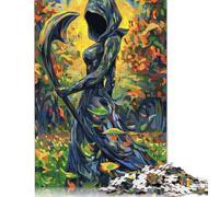 Puzzle 500 pièces pour Adultes La Mort dans la forêt Puzzles pour Adultes Puzzles en Bois pour s'amuser en Famille et Passer Une soirée Jeux 500 pièces (52 x 38 cm)