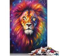 Puzzle 500 pièces pour Adultes, Motif Lion Fantastique, Jouet éducatif, décoration Murale, 500 pièces (52 x 38 cm)