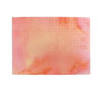 Puzzle 500 pièces pour Adultes, Nuances d'aquarelle Corail Rose Orange, Puzzle en Bois pour Adultes et Personnes âgées