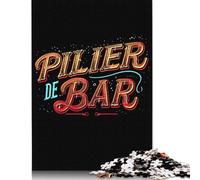 Puzzle 500 pièces pour Adultes Pilier de Bar, Puzzle en Bois éducatif Anti-Stress, 500 pièces (52 x 38 cm)