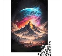 Puzzle 500 pièces pour Adultes Planète Everest Céleste Puzzles pour Adultes et Puzzles en Bois Décoration de la Maison Cadeaux de Vacances 500 pièces (52 x 38 cm)