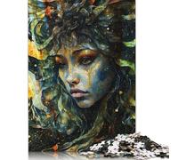 Puzzle 500 pièces pour Adultes, Puzzle carré coloré en Bois représentant Un être céleste, décoration d'intérieur, Cadeaux de Vacances, 500 pièces (52 x 38 cm)