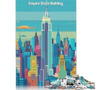Puzzle 500 pièces pour Adultes, Puzzle Empire State Building, Jeu éducatif, défi, 500 pièces (52 x 38 cm)