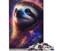 Puzzle 500 pièces pour Adultes, Puzzle Galaxy Sloth, Jeu de décompression, Cadeau d'anniversaire, 500 pièces (52 x 38 cm)