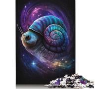 Puzzle 500 pièces pour Adultes, Puzzle Standard, Art Galactique, Escargot, décoration familiale, Jouet éducatif, 500 pièces (52 x 38 cm)