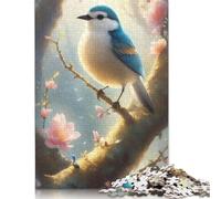 Puzzle 500 pièces pour Adultes Puzzles Blue Robin pour Adultes Puzzles en Bois Difficiles et stimulants 500 pièces (52 x 38 cm)