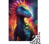Puzzle 500 pièces pour Adultes, Puzzles carrés Dinosaures Gallimimus, pour Adultes et Adolescents, Puzzles en Bois, décoration d'intérieur, 500 pièces (52 x 38 cm)