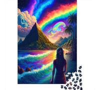 Puzzle 500 pièces pour Adultes Rainbow Spirit Puzzles pour Adultes Puzzles en Bois pour s'amuser en Famille et Passer Une soirée de Jeux 500 pièces (52 x 38 cm)