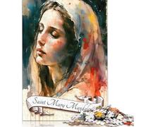 Puzzle 500 pièces pour Adultes « Sainte Marie-Madeleine » en Bois pour Adultes, Adolescents, Hommes et Femmes, Cadeau 500 pièces (52 x 38 cm)