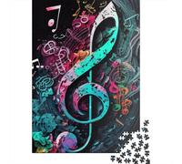 Puzzle 500 pièces pour Adultes, symphonie Musicale, Puzzle en Bois pour Enfants, Jouets de Divertissement Familial, 500 pièces (52 x 38 cm)