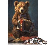 Puzzle 500 pièces pour adultes "Une chanson d'ours populaire", puzzle pour enfants, puzzle en bois, jouets de divertissement familial, 500 pièces (52 x 38 cm)