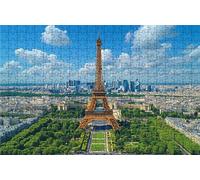 Puzzle 500 Pieces, Puzzle Adultes 500 Pièces Paris, Puzzles Classiques Bois 40 x 55 CM Ville, Exquisite Papierboxverpackung, Tragbarer Netzbeutel Geeignet für Die ganze Familie Cadeau Femme RXPT-2707