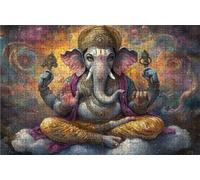 Puzzle 500 Pieces, Puzzle Adultes 500 Pièces Zen, Puzzles Classiques Bois 55x40 CM Abstrait, Exquisite Papierboxverpackung, Tragbarer Netzbeutel Geeignet für Die ganze Familie Cadeau Femme RXPT-8401