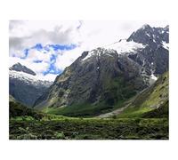 Puzzle 500 Pièces - Puzzle de Qualité SupéRieure-Montagnes,Neige,Vert,Hauteur,Ciel,Grandeur 52x38cm